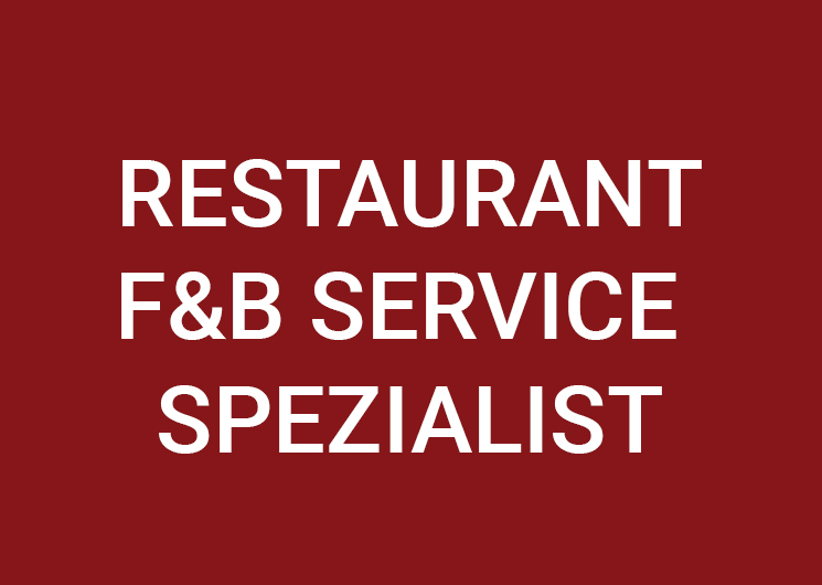 F&B Service Spezialist / Chef de Rang (m/f/d) 100% F&B Service Spezialist / Chef de Rang (m/f/d) 100%